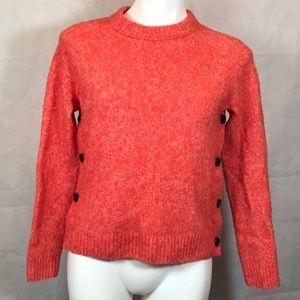 🌸J.Crew Orange Brushed Lamb Wool Sweater 🌸